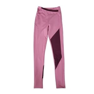 Gymshark Dusty Pink Asymmetric Crossover Leggings With Pockets